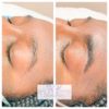 Microblading and microshading before and after brow.