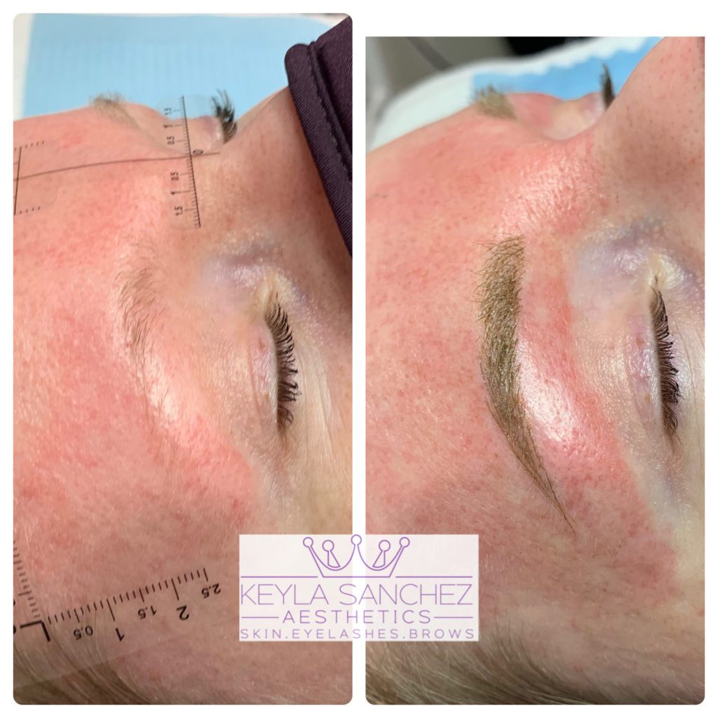 Microblading and microshading brow mapping and result Microblading and microshading brow mapping and result.