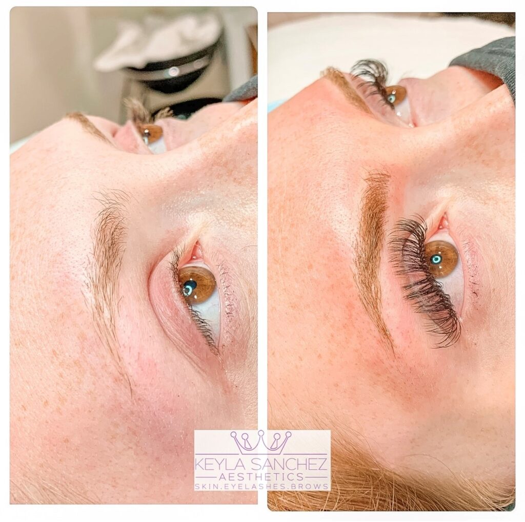 Before and after eyebrow microblading and lash extensions Before and after eyebrow microblading and lash extensions.
